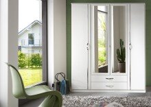 Drehtürenschrank >Duo< in WEISS,AUFLEISTUNGEN...