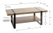 Couchtisch >25199< in eiche, schwarz - 120x45x60cm (BxHxT)