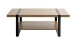 Couchtisch >25199< in eiche, schwarz - 120x45x60cm (BxHxT)
