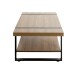 Couchtisch >25199< in eiche, schwarz - 120x45x60cm (BxHxT)