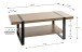 Couchtisch >25199< in eiche, schwarz - 120x45x60cm (BxHxT)