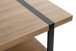 Couchtisch >25199< in eiche, schwarz - 120x45x60cm (BxHxT)