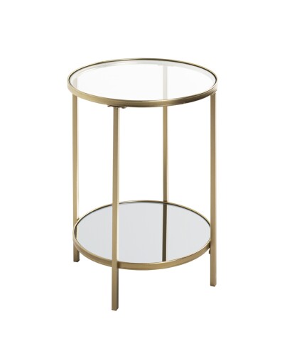 Beistelltisch >25232< in gold - 55x39 (HxD)
