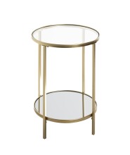Beistelltisch >25232< in gold - 55x39 (HxD)