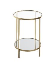 Beistelltisch >25232< in gold - 55x39 (HxD)