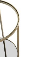 Beistelltisch >25232< in gold - 55x39 (HxD)