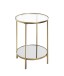 Beistelltisch >25232< in gold - 55x39 (HxD)