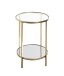 Beistelltisch >25232< in gold - 55x39 (HxD)
