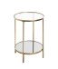 Beistelltisch >25232< in gold - 55x39 (HxD)