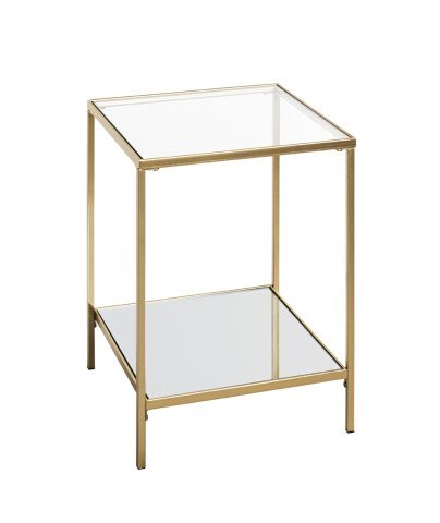 Beistelltisch >25233< in gold - 39x55x39 (BxHxT)