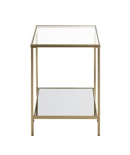 Beistelltisch >25233< in gold - 39x55x39 (BxHxT)