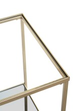 Beistelltisch >25233< in gold - 39x55x39 (BxHxT)