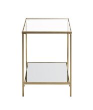 Beistelltisch >25233< in gold - 39x55x39 (BxHxT)