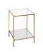 Beistelltisch >25233< in gold - 39x55x39 (BxHxT)