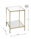 Beistelltisch >25233< in gold - 39x55x39 (BxHxT)