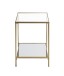 Beistelltisch >25233< in gold - 39x55x39 (BxHxT)