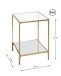 Beistelltisch >25233< in gold - 39x55x39 (BxHxT)