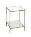 Beistelltisch >25233< in gold - 39x55x39 (BxHxT)