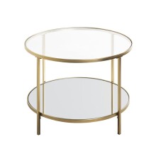 Beistelltisch >25234< in gold - 45x60 (HxD)
