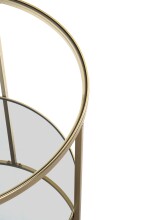 Beistelltisch >25234< in gold - 45x60 (HxD)