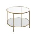 Beistelltisch >25234< in gold - 45x60 (HxD)