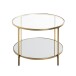 Beistelltisch >25234< in gold - 45x60 (HxD)
