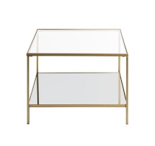 Beistelltisch >25235< in gold - 60x45x60 (BxHxT)