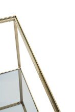 Beistelltisch >25235< in gold - 60x45x60 (BxHxT)