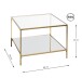 Beistelltisch >25235< in gold - 60x45x60 (BxHxT)