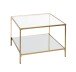 Beistelltisch >25235< in gold - 60x45x60 (BxHxT)