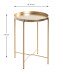 Beistelltisch >25266< in gold, Metall - 50x39cm (HxD)