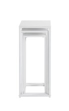 Blumentisch >25359< (3er-Set) in weiß, Metall - 22x61x22cm (BxHxT)