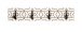 Wandgarderobe >25383< in schwarz, weiß, MDF, Metall - 60x13x6cm (BxHxT)