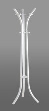 Garderobenständer >25388< in weiß, Metall - 177x45cm (HxD)
