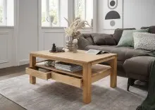 Couchtisch >2134< in Eiche massiv, Eiche Massiv -...