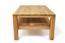 Couchtisch >2134< in Eiche massiv, Eiche Massiv - 110x49x70cm (BxHxT)