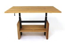 Couchtisch >2136< in Eiche Massiv, Eiche - 105x47x65cm (BxHxT)