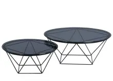 Couchtisch >Nario < Metall schwarz +...