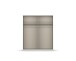 Drehtürenschrank >Modesty< in Glas seidengrau / seidengrau - 181x210x54 (BxHxT)