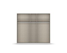 Drehtürenschrank >Modesty< in Glas seidengrau / seidengrau - 226x210x54 (BxHxT)
