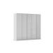 Drehtürenschrank >Modesty< in Glas seidengrau / seidengrau - 226x210x54 (BxHxT)