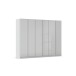 Drehtürenschrank >Modesty< in Glas seidengrau / seidengrau - 271x210x54 (BxHxT)
