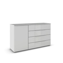 Sideboard >Modesty< in Glas seidengrau/seidengrau...