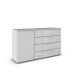 Sideboard >Modesty< in Glas seidengrau/seidengrau 140x81x42cm (BxHxT)