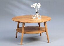 Couchtisch >Stella< in Wildeiche, Wildeiche - 45x80cm (HxD)