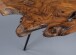 Couchtisch >Tallus< in braun, Teakholz + Metall - 100x40x40cm (LxBxH)