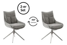 Küchenstuhl >PARKER< (2-er Set) in Anthrazit,...