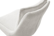 Küchenstuhl >PARKER< (2-er Set) in Creme, Polyester - 57x85x65cm (BxHxT)