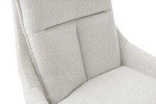 Küchenstuhl >PARKER< (2-er Set) in Creme, Polyester - 57x85x65cm (BxHxT)