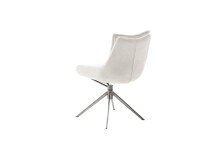 Küchenstuhl >PARKER< (2-er Set) in Creme, Polyester - 57x85x65cm (BxHxT)